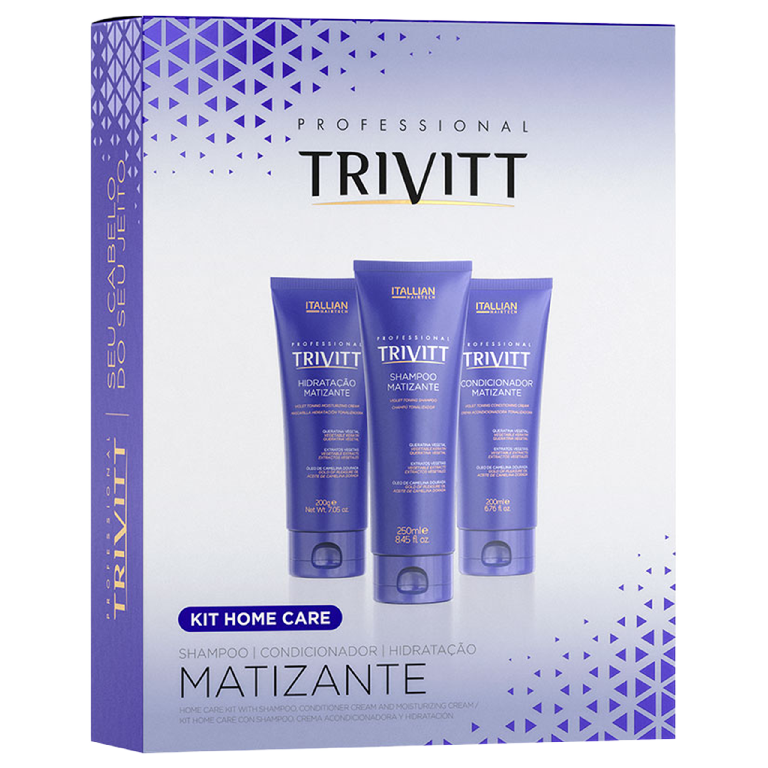 ITALLIAN HAIR TECH PROFISSIONAL TRIVITT KIT HOME CARE MATIZANTE ITALLIAN HAIR TECH PROFISSIONAL TRIVITT KIT HOME CARE MATIZANTE