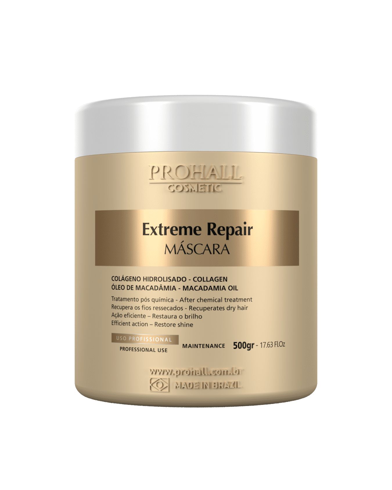 PROHALL PROFISSIONAL EXTREME REPAIR MASCARA 500G PROHALL PROFISSIONAL EXTREME REPAIR MASCARA 500G