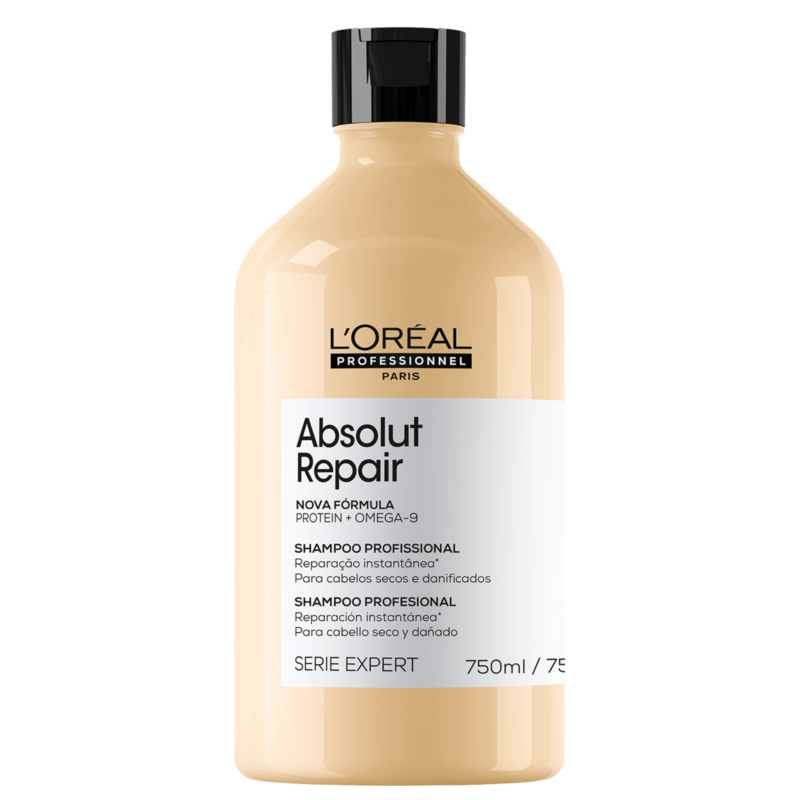 Kit L’oréal Absolut Repair Gold Shampoo 750 Máscara