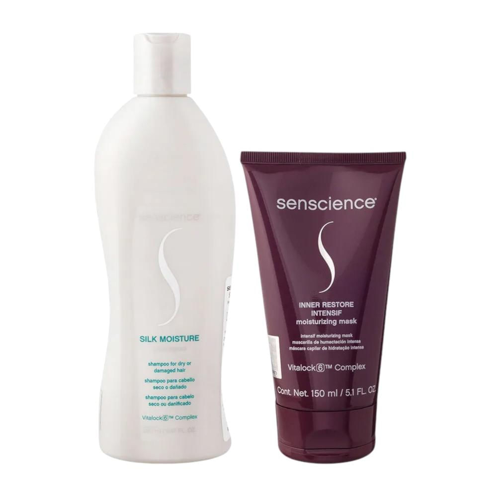 KIT SENSCIENCE SHAMPOO SILK MOISTURE 90ML+ CONDICIONADOR 90ML+ MÁSCARA INNER RESTORE INTENSIF 50ML KIT SENSCIENCE SHAMPOO SILK MOISTURE 90ML+ CONDICIONADOR 90ML+ MÁSCARA INNER RESTORE INTENSIF 50ML