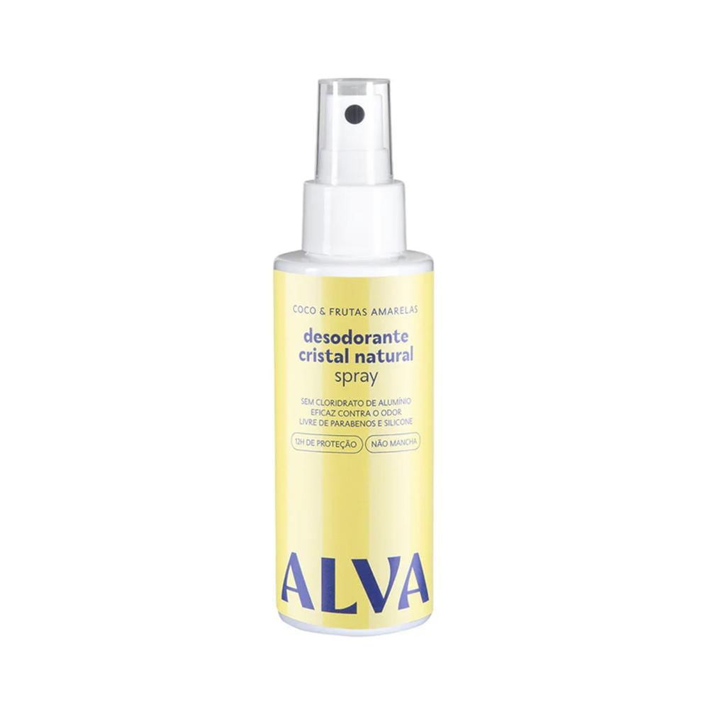 ALVA DESODORANTE CRISTAL SPRAY COCO E FRUTAS AMARELAS 120ML