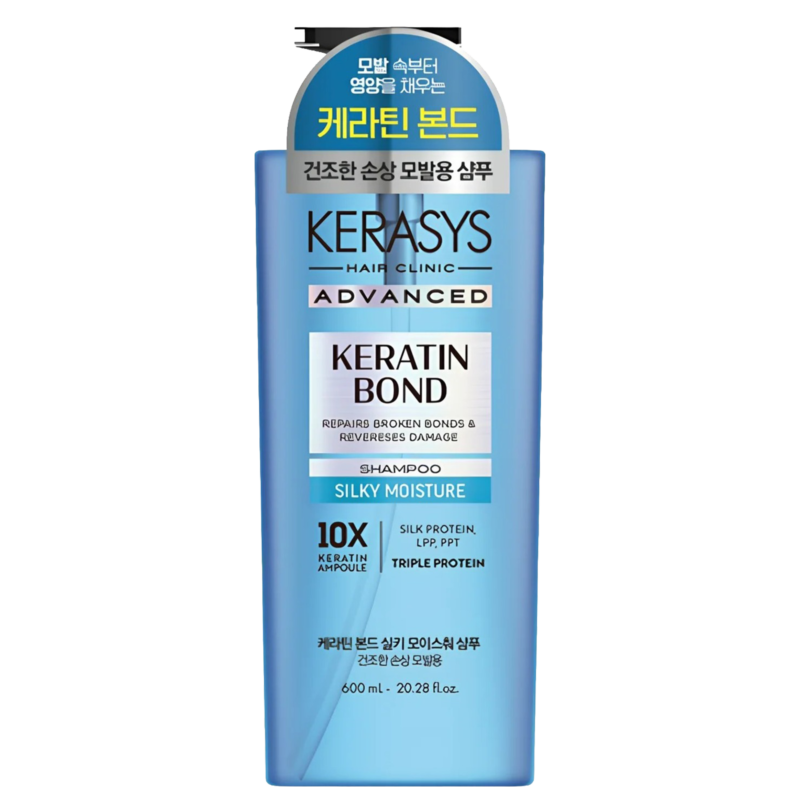 KERASYS ADVANCED KERATIN BOND SILKY MOISTURE SHAMPOO 600ML