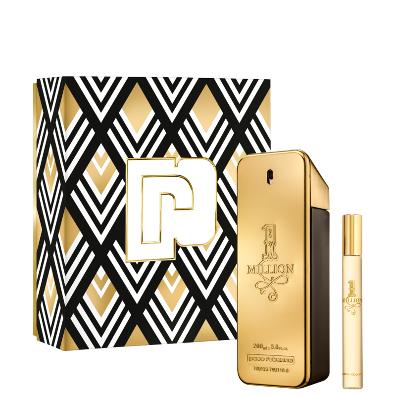 KIT PACO RABANNE PERFUME 1 MILLION EAU DE TOILETTE 200ML+ TRAVEL SPRAY 10ML