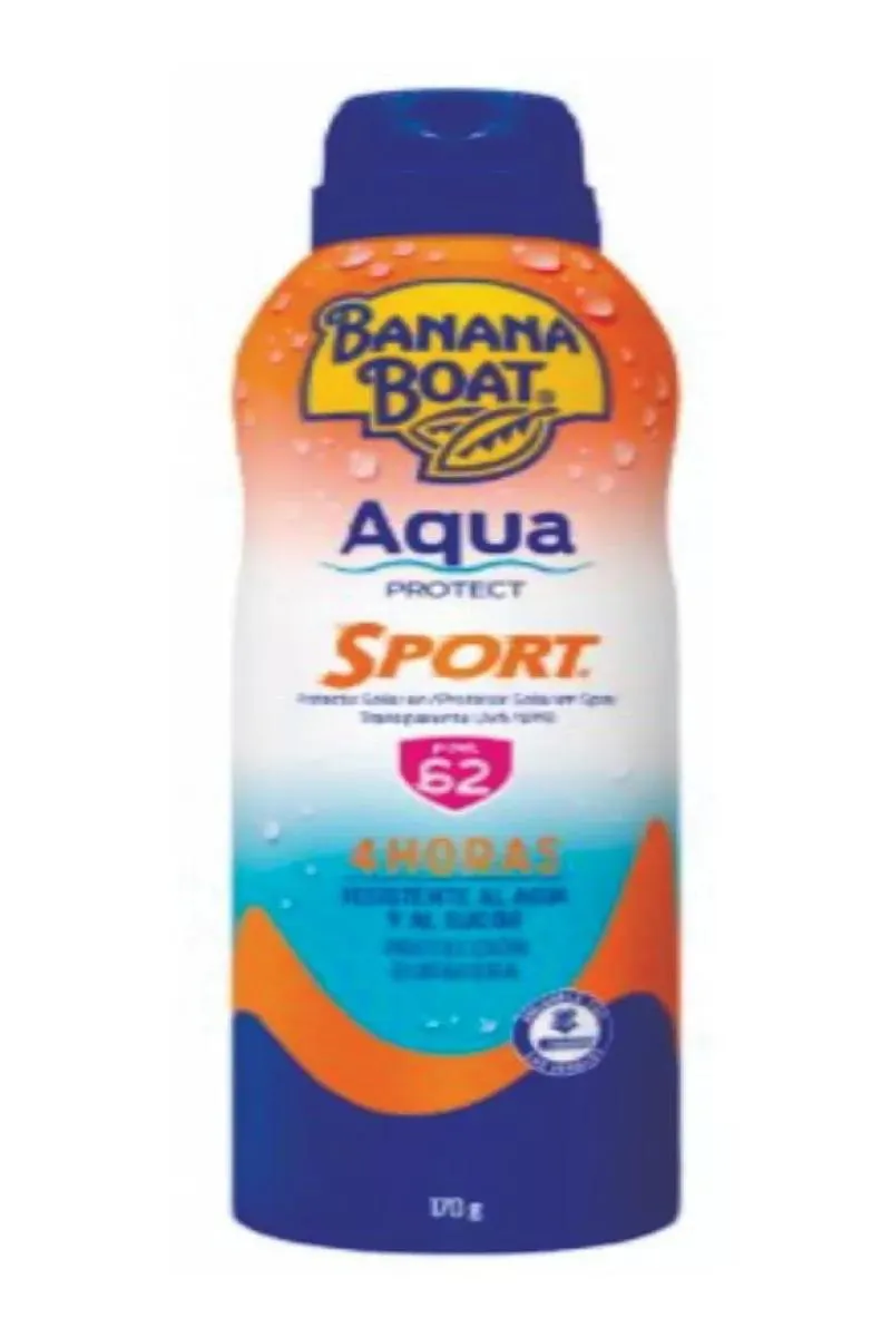 BANANA BOAT PROTETOR SOLAR EM SPRAY AQUA PROTECT SPORT FPS62 170G