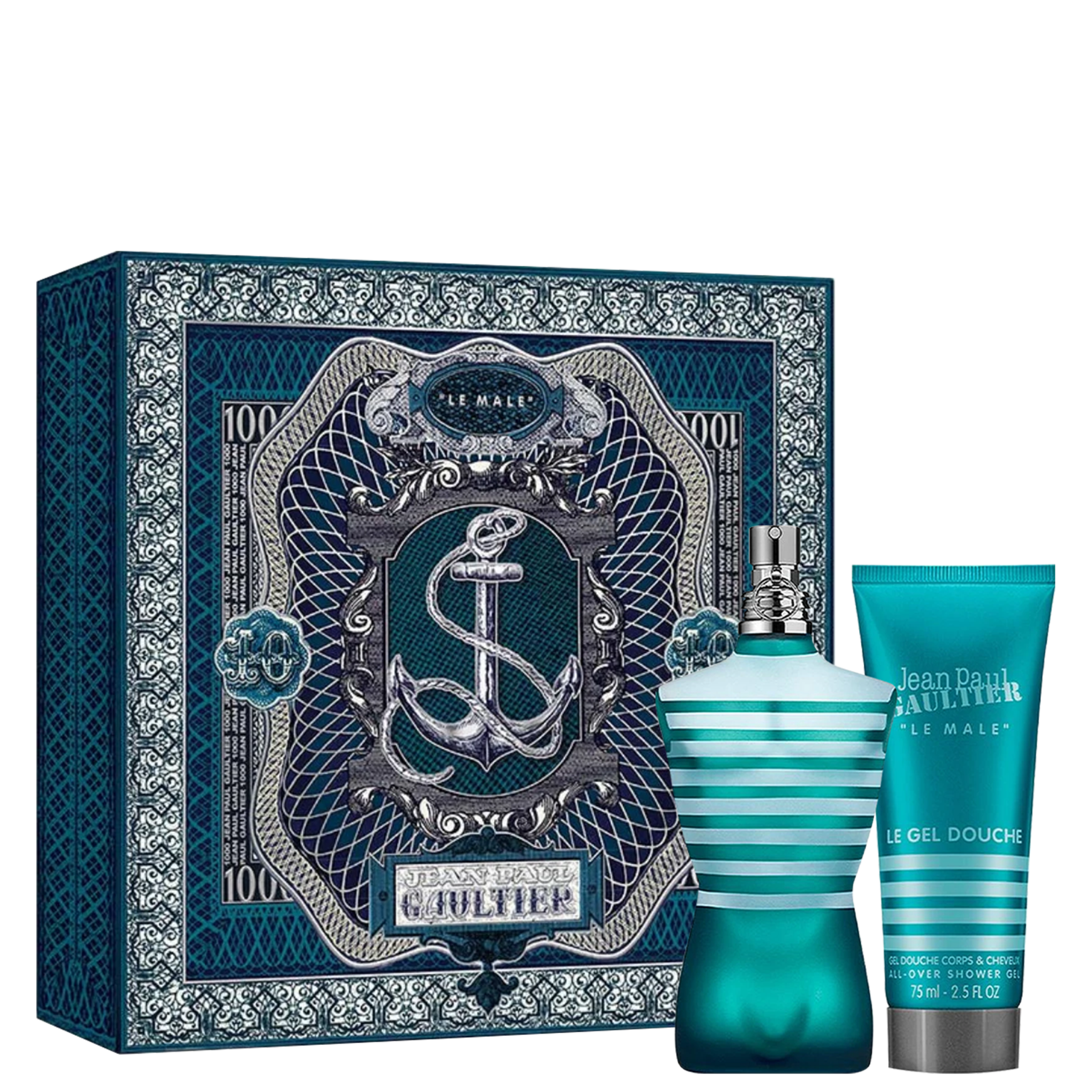 KIT JEAN PAUL GAULTIER PERFUME LE MALE EAU DE TOILETTE 75ML+GEL DE BANHO 75ML KIT JEAN PAUL GAULTIER PERFUME LE MALE EAU DE TOILETTE 75ML+GEL DE BANHO 75ML
