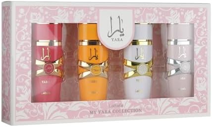 KIT LATTAFA MINI PERFUMES YARA+YARA MOI+YARA TOUS+YARA CANDY EAU DE PARFUM 25ML KIT LATTAFA MINI PERFUMES YARA+YARA MOI+YARA TOUS+YARA CANDY EAU DE PARFUM 25ML