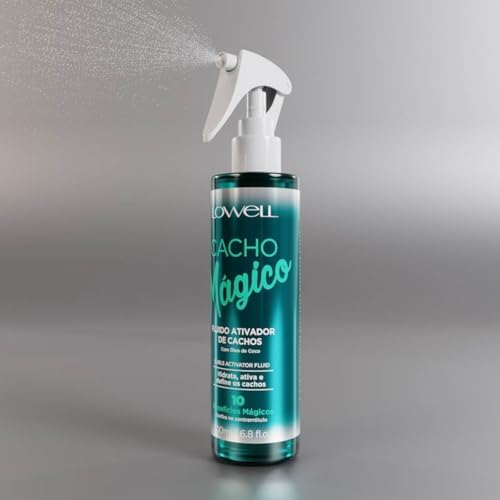 LOWELL PROFISSIONAL CACHOS MÁGICO FLUIDO ATIVADOR DE CACHOS 200ML LOWELL PROFISSIONAL CACHOS MÁGICO FLUIDO ATIVADOR DE CACHOS 200ML