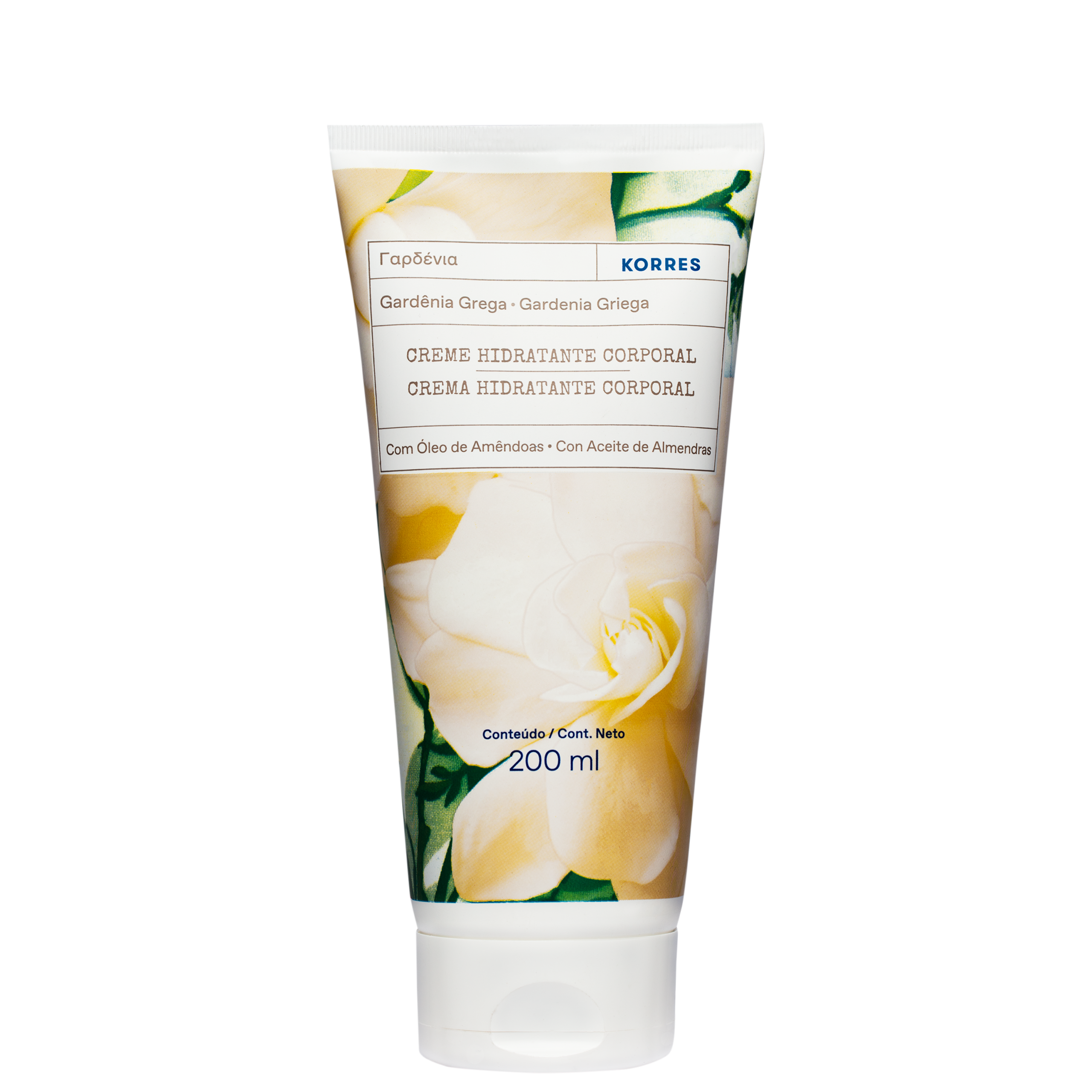 KORRES CREME HIDRATANTE CORPORAL GARDÊNIA GREGA COM ÓLEO DE AMÊNDOAS 200ML KORRES CREME HIDRATANTE CORPORAL GARDÊNIA GREGA COM ÓLEO DE AMÊNDOAS 200ML