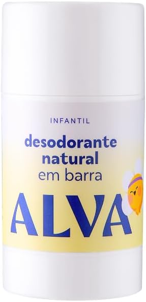 ALVA DESODORANTE CRISTAL NATURAL EM BARRA INFANTIL 33G