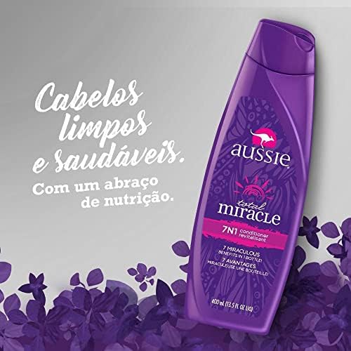 Aussie Total Miracle Damasco 7 Em 1 - Shampoo 360ml - Imagem 4