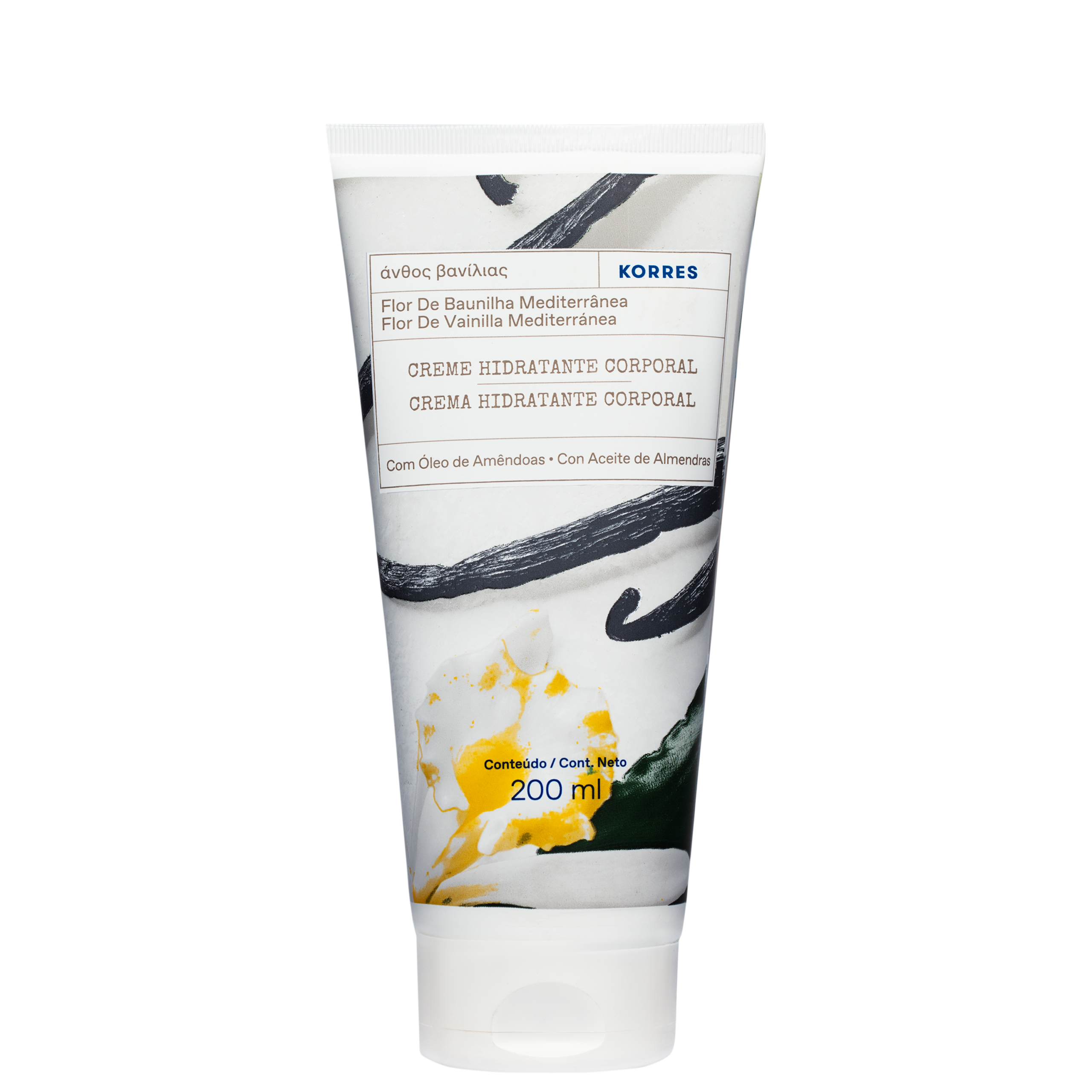 KORRES CREME HIDRATANTE CORPORAL FLOR DE BAUNILHA MEDITERRÂNEA COM ÓLEO DE AMÊNDOAS 200ML KORRES CREME HIDRATANTE CORPORAL FLOR DE BAUNILHA MEDITERRÂNEA COM ÓLEO DE AMÊNDOAS 200ML