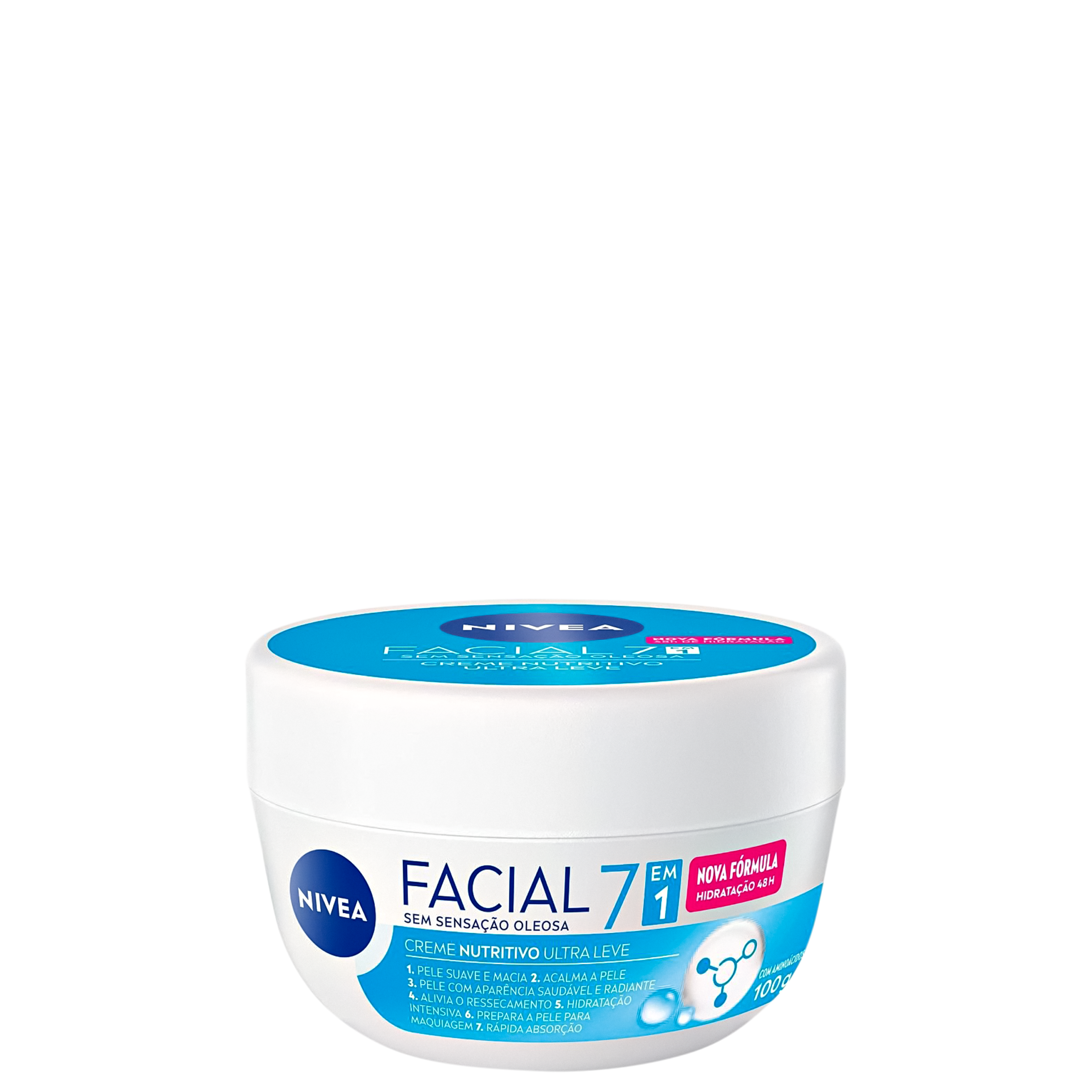 NIVEA CREME FACIAL NUTRITIVO ULTRA LEVE 7 EM 1 100G NIVEA CREME FACIAL NUTRITIVO ULTRA LEVE 7 EM 1 100G