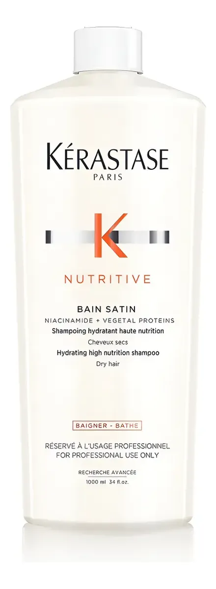 KÉRASTASE PARIS NUTRITIVE BAIN SATIN SHAMPOO 1L KÉRASTASE PARIS NUTRITIVE BAIN SATIN SHAMPOO 1L