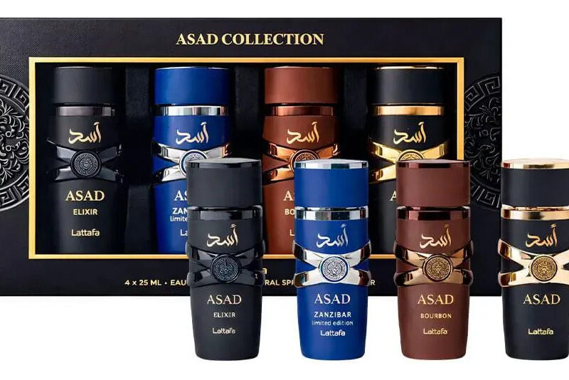 Kit Perfume Lattafa Asad Collection Masculino 4x 25ml