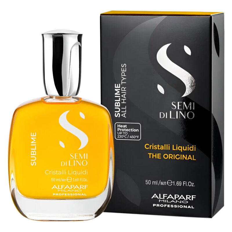 ALFAPARF MILANO SEMI DI LINO SUBLIME ALL HAIR TYPES ÓLEO CAPILAR CONDICIONANTE CRISTALLI 50ML