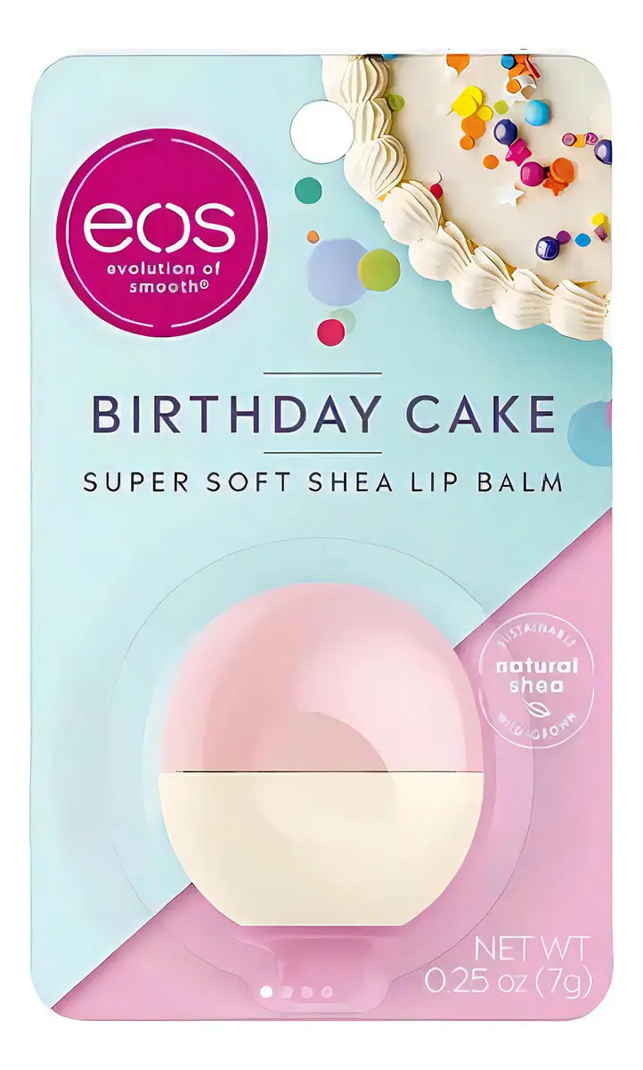 EOS EVOLUTION OF SMOOTH BIRTHDAY CAKE SMOOTH LIP BALM 7G EOS EVOLUTION OF SMOOTH BIRTHDAY CAKE SMOOTH LIP BALM 7G