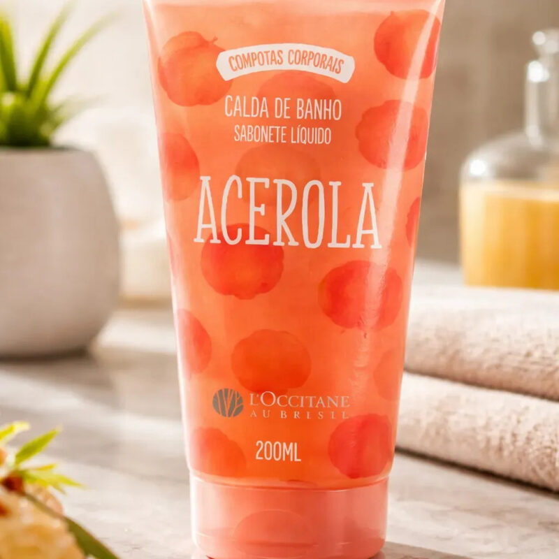 L’OCCITANE AU BRÉSIL CALDA DE BANHO SABONETE LÍQUIDO ACEROLA 200ML