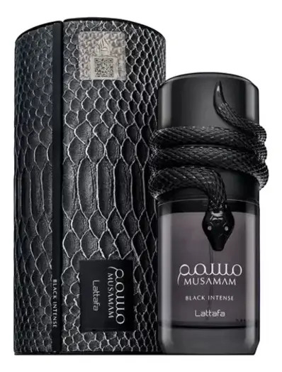 Lattafa Musamam Black Intense Black Intense Masculino Eau De Parfum Spray Lattafa Musamam Black Intense Black Intense Masculino Eau De Parfum Spray