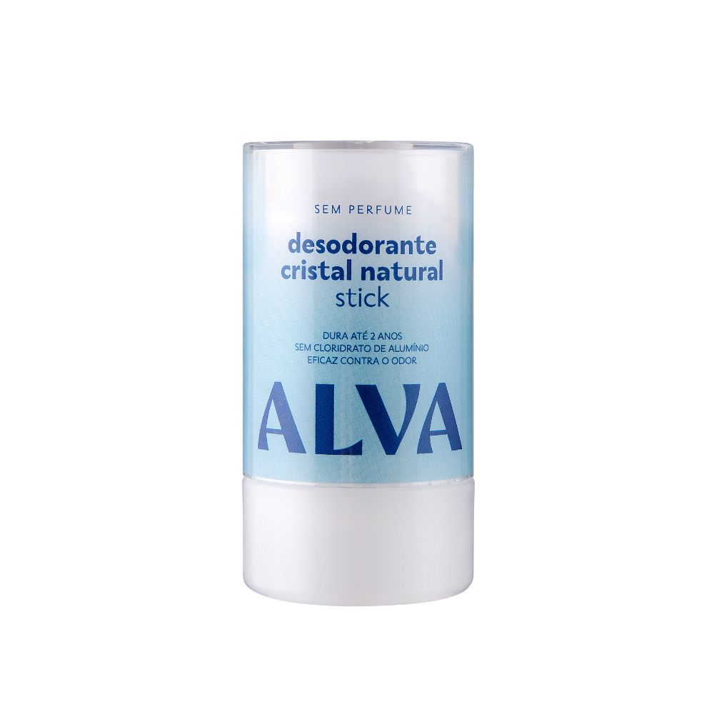 DESODORANTE ALVA CRISTAL NATURAL STICK 120G