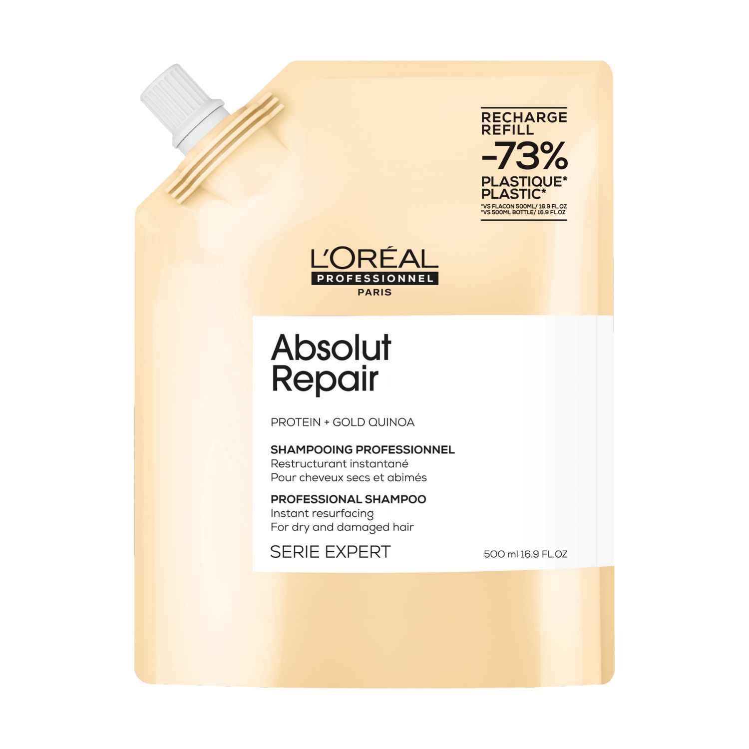 L’OREAL PROFISSIONAL SHAMPOO ABSOLUT REPAIR REFIL 500ML L’OREAL PROFISSIONAL SHAMPOO ABSOLUT REPAIR REFIL 500ML