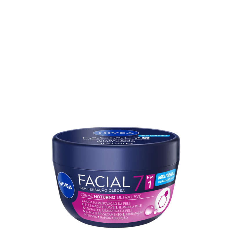 NIVEA CREME FACIAL NOTURNO ULTRA LEVE 7 EM 1 100G