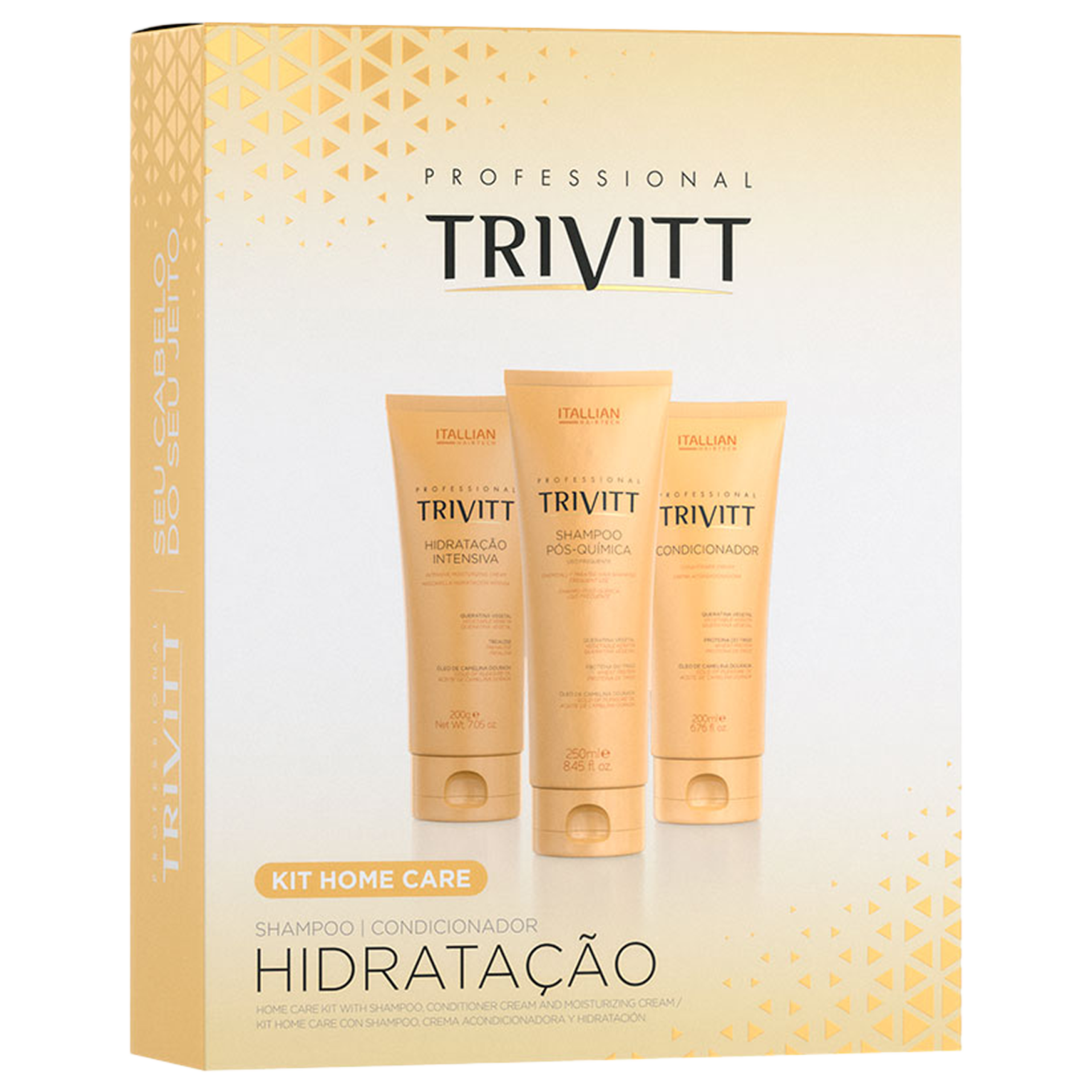 ITALLIAN HAIR TECH PROFISSIONAL TRIVITT KIT HOME CARE HIDRATAÇÃO INTENSIVA MASCARA ITALLIAN HAIR TECH PROFISSIONAL TRIVITT KIT HOME CARE HIDRATAÇÃO INTENSIVA MASCARA