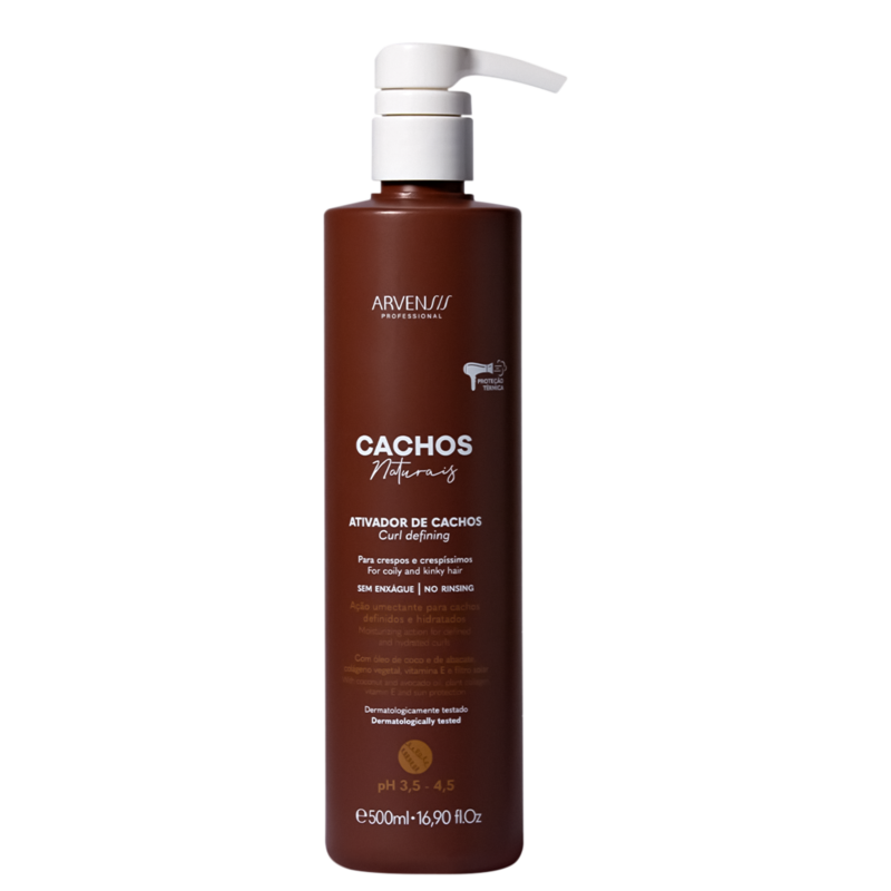 ARVENSIS CACHOS NATURAIS ATIVADOR DE CACHOS PARA CRESPOS E CRESPÍSSIMOS 500ML