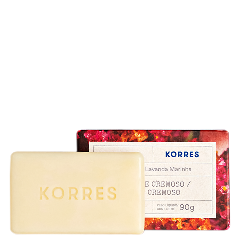 KORRES SABONETE EM BARRA LAVANDA MARINHA 90G