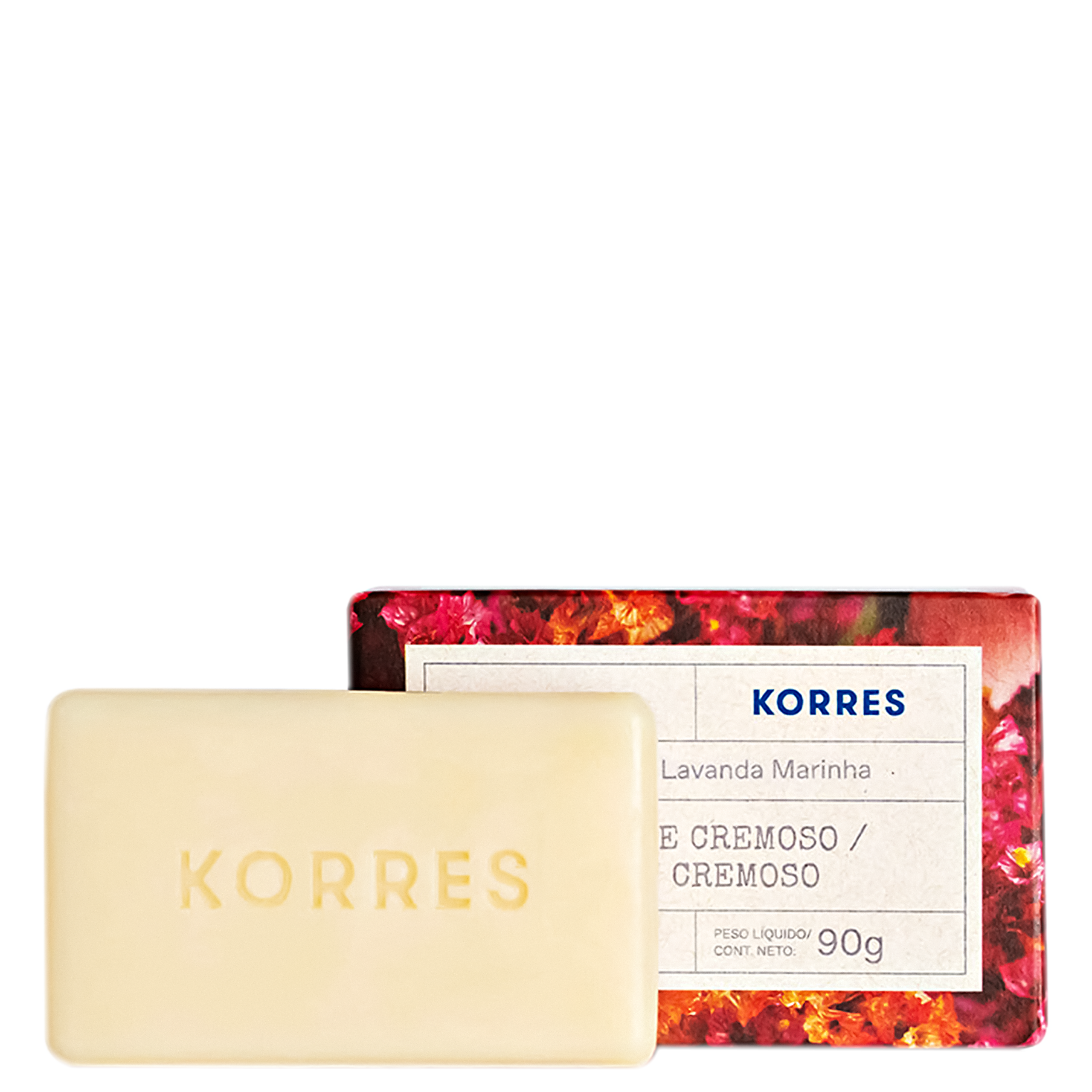 KORRES SABONETE EM BARRA LAVANDA MARINHA 90G