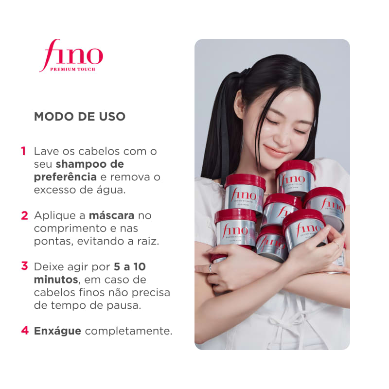 FINO PREMIUM TOUCH HAIR MASCARA 230G - Imagem 2