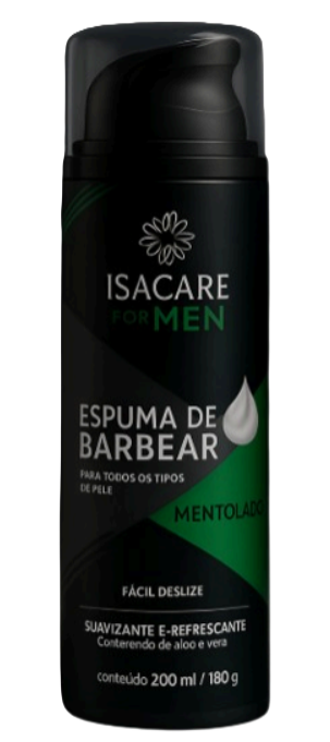 ISACARE MEN ESPUMA DE BARBEAR MENTOLADA 250ML