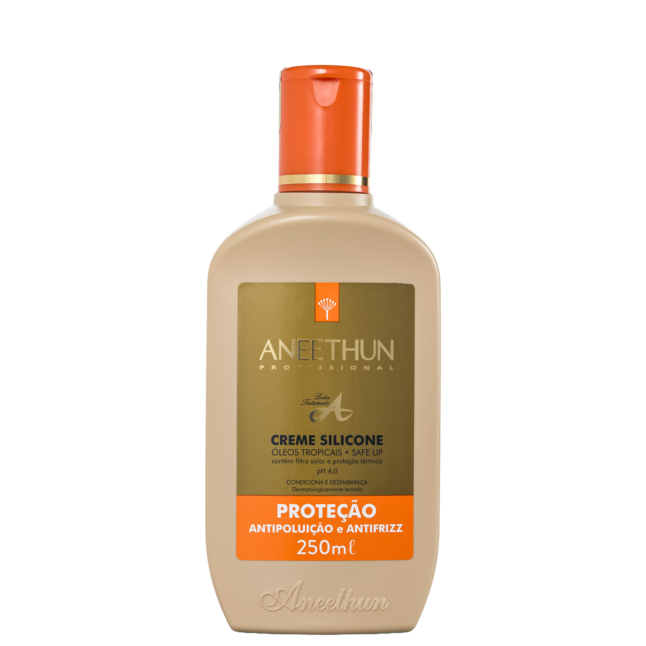 ANEETHUN PROFISSIONAL LINHA TRATAMENTO A CREME SILICONE PROTEÇÃO, ANTIPOLUIÇÃO E ANTIFRIZZ 250ML
