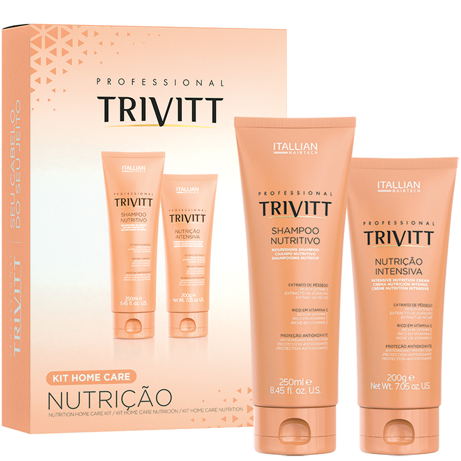 ITALLIAN HAIR TECH PROFISSIONAL TRIVITT KIT NUTRIÇÃO HOME CARE ITALLIAN HAIR TECH PROFISSIONAL TRIVITT KIT NUTRIÇÃO HOME CARE