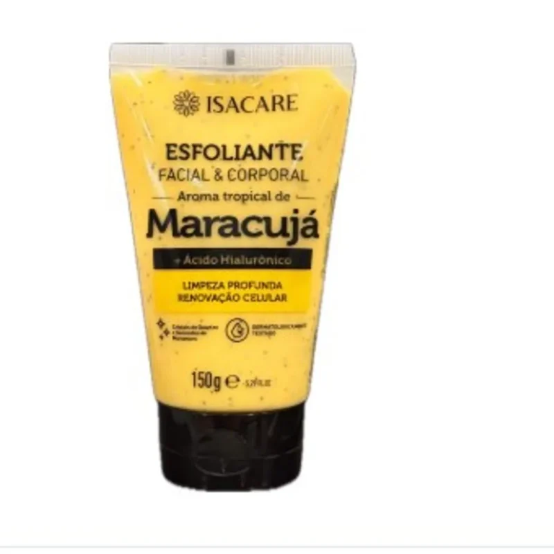 ISACARE ESFOLIANTE FACIAL & CORPORAL AROMA TROPICAL DE MARACUJÁ+ÁCIDO HIALURÔNICO 150G