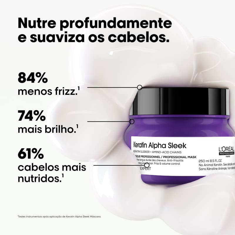 L'ORÉAL PROFESSIONNEL KERATIN ALPHA SLEEK MASCARA 250ML - Imagem 2