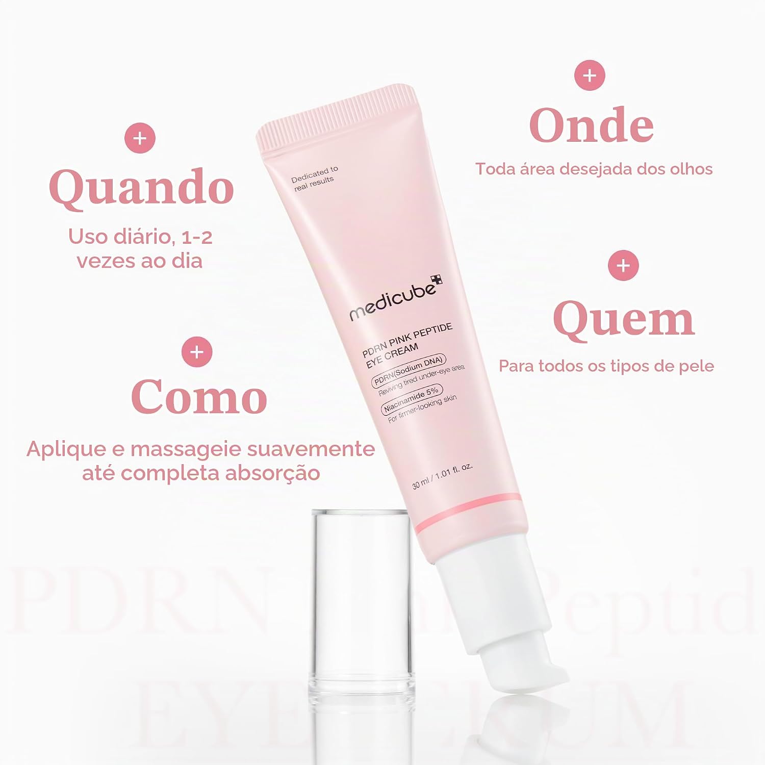 MEDICUBE PDRN PEPTIDE EYE CREAM 30ML - Imagem 2