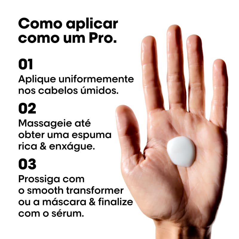 L'ORÉAL PROFESSIONNEL KERATIN ALPHA SLEEK SHAMPOO 300ML - Imagem 3