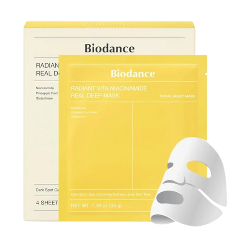 BIODANCE RADIANT VITA NIACINAMIDE REAL DEEP MASK FACIAL 34G - Imagem 2