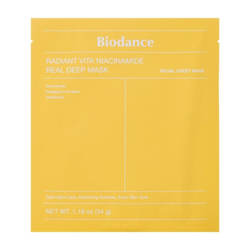 BIODANCE RADIANT VITA NIACINAMIDE REAL DEEP MASK FACIAL 34G
